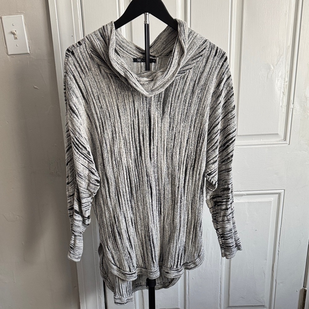 Cotton/ Wool Blend Women's Gray Sweater M